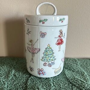 Grace Teaware Holiday Christmas Nutcracker Jar Canister NEW!